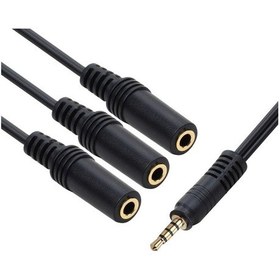 Resim Kulaklık Mikrofon Çoklayıcı 3 Port 3.5Mm 4300P Splitter Swıtch Dö 