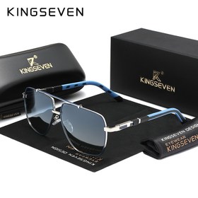 Resim KINGSEVEN Paslanmaz Çelik Çerçeve Gözlük - Ayarlanabilir Burun Pedleri, Konforlu Uygunluk, Günlük, Fotoğrafçılık ve Partiler için İdeal, Mükemmel Hediye Seçeneği, Günlük Aksesuar|Şık Metal Çerçeve|Dayanıklı Menteşeler 