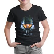 Resim Halo Siyah Çocuk Tshirt 