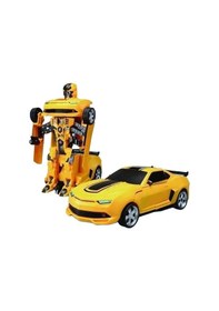 Resim Kutulu Pilli Robota Dönüşen Araba Fw-2032 Sarı 