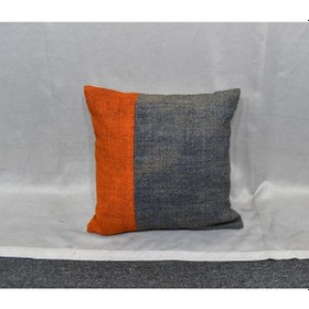 Resim Zehra Abla Halı Yeni El Dokuma Patchwork Kırkyama Dekoratif Kilim Kırlent Yastık Kılıfı 6454 Çok Renkli 