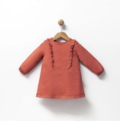 Resim Jolbaby Fırfır Detaylı Kız Bebek Elbise 