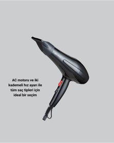 Resim UCUZTEKNO Trendlia 2200W Fön Makinesi - Profesyonel AC Motor, Soğuk ve Sıcak Üfleme 