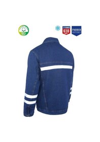 Resim Kot İş Montu Kapitoneli Myform 3110 Sona Denim 12 Ons Renk Mavi 