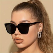 Resim Kadınlar ve Erkekler için Büyük Kare Moda Vintage Gradyan Tonları ile Moda Partisi 