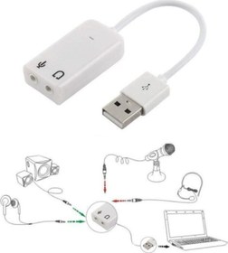 Resim Usb Kablolu Ses Kartı 7.1 Sound Çevirici Dönüştürücü Ses Çevirici 