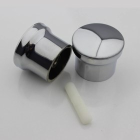 Resim SETA 2 Kapaklık Duşakabin Kulp Krom 2 Iç 2 Dış Çift Kapak Topuz Kulp 