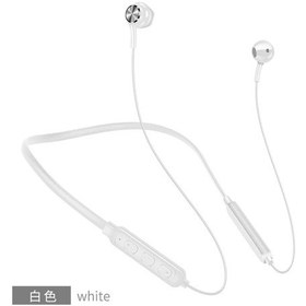 Resim G05 Beyaz Bluetooth Kulaklık Kablosuz Kulaklık Bluetooth Kulaklık Spor Asılı Boyun Tozluk Mic İle Android İphone Xiaomi Onur 