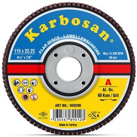 Resim Karbosan Premium Ao 115 Flap Disk Nk 60 - 982980 