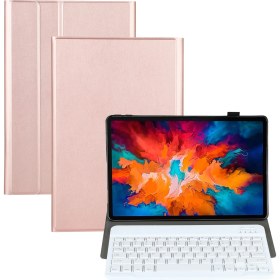 Resim Sunsky AM13 Bluetooth Klavye Koruyucu Deri Kılıf Altın Gül (Yurt Dışından) 