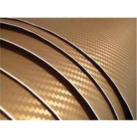 Resim AUTOFOLYO Karbon Folyo Altın Kendinden Yapışkanlı 127 Cm X 2 Metre 