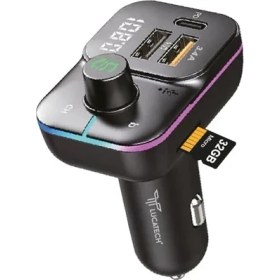Resim USB + Hafıza Kart Uyumlu Fm Transmitter - Araç Şarjı ve Bluetooth Kiti 