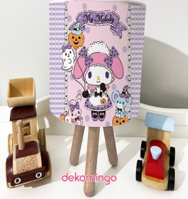 Resim dekomingo ABAJUR LİLA MY MELODY KARELİ BEBEK VE ÇOCUK ODASI 