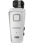 Resim Fineblue F980 Bluetooth 4.0 Kulaklık: Telsiz, arama, Çift Cihaz Bağlantısı, Titreşim Uyarısı Ve Yaka Klembi - Beyaz 