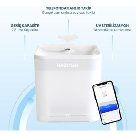 Resim Haustier Wf004 Akıllı Kedi Köpek Su Sebili Su Şelalesi Su Pınarı 