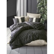 Resim Cotton Box Dark Ranforce Çift Kişilik Nevresim Takımı-Antre Bej 