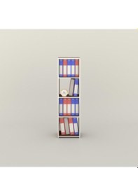 Resim Kenzlife Klasörlük Raflı Börteçin Cvz 140 40 30 Kitaplık Ofis Arkalıksız Çok Renkli 