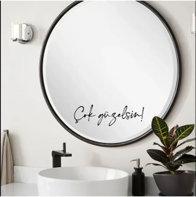 Resim Janusmania Çok Güzelsin Ayna Sticker Etiket 