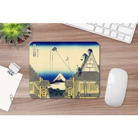 Resim Hokusai Mitsui Shop In Suruga Street In Edo 17 X 21 Cm Mouse Pad Mousepad 