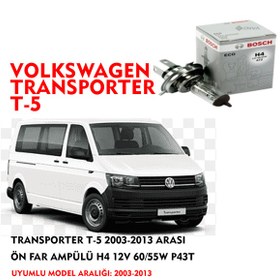 Resim TRANSPORTER T-5 2003-2013 ARASI ÖN FAR AMPÜLÜ H4 12V 60/55W P43T 