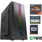 Resim Xaser XSR1216 Ryzen 7 5700X 32GB Ram 2tb M.2 Nvme SSD 2gb GT610 Ultra Performanslı Ofis Bilgisayarı 