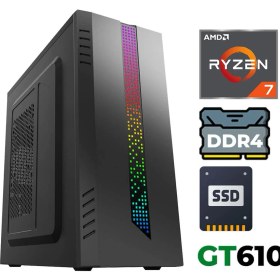 Resim Xaser XSR1216 Ryzen 7 5700X 32GB Ram 2tb M.2 Nvme SSD 2gb GT610 Ultra Performanslı Ofis Bilgisayarı 
