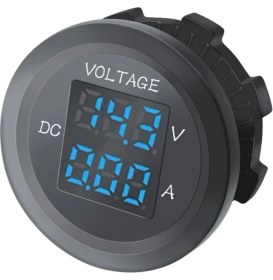Resim Aek-Tech DC12V/24V Dijital Voltmetre Ampermetre 