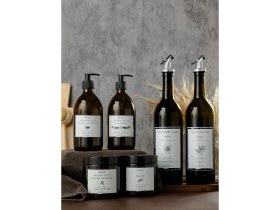 Resim Özbience 3'lü Cam Set: Yağdanlık, Sabunluk ve Pamuklukler, Şık ve Kullanışlı 