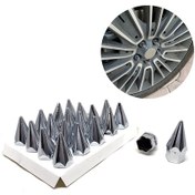 Resim Sivri Mermi Bijon Kapağı Sökme Aparatlı 20 Li 17 Mm-19 Mm Krom 17 Mm 