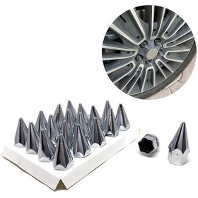 Resim Sivri Mermi Bijon Kapağı Sökme Aparatlı 20 Li 17 Mm-19 Mm Krom 17 Mm 