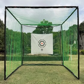 Resim Rebuwo Golf Vuruş Antrenman Ağı Hedef Brandalı Profesyonel Golf Filesi 