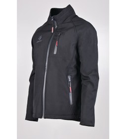 Resim Kocmen Erkek Kapüşonsuz Softshell Su Ve Rüzgar Geçirmez Cep Detaylı Içi Kürklü Kapüşonlu Mont K0628 - Siyah 