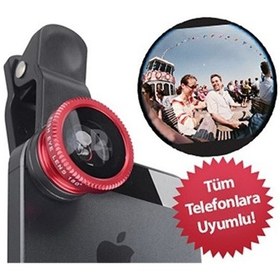 Resim Lunaev Balık Gözü Cep Telefonu Lensi Tüm Modellere Uyumlu Foto Ve Kamera Aksesuarları 
