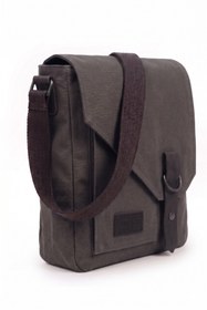 Resim Old Cotton Mumlu Kanvas Erkek Postacı Çantası Günlük Tablet Omuz Çantası 22x28 cm 