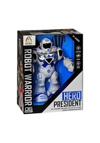 Resim Toysan Hareketli Işıklı Ve Sesli Ok Atan Oyuncak Robot 827-mavi 