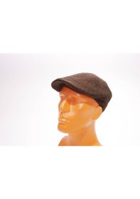 Resim Erkek Şapka Driver Kasket Flat Cap Su Tutmaz Yünlü Tweed Plate Ka 