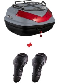 Resim WOGEN WG39 BASİC METAL BAGAJLI ÇANTA (NARDO GRİ) + KARBON DİZLİK HEDİYELİ 