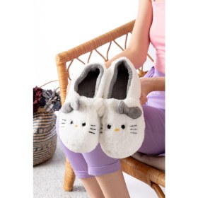 Resim Yumuşak Tüylü Peluş Panduf Terlik Ev Kadın Panduf 