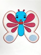 Resim karantuhafiye Bebek Battaniye Aplikesi / Bebek ve Çocuk Aplikesi / Büyük Boy / Kelebek 