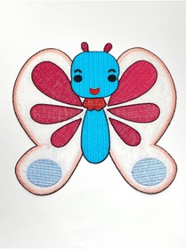Resim karantuhafiye Bebek Battaniye Aplikesi / Bebek ve Çocuk Aplikesi / Büyük Boy / Kelebek 