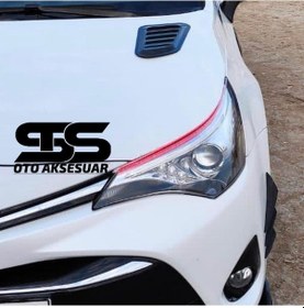 Resim Toyota Auris Uyumlu Piano Black Kaput Üstü Havalandırma Izgarası 