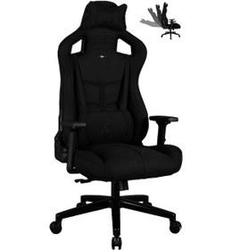 Resim Zio Venom Deep Black Keten Oyuncu Koltuğu -1565B1101-Siyah 