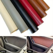 Resim 1 Rulo Cheshjong Premium PVC Araba Koltuk & Kapı Tamir Filmi - Kendinden Yapışkanlı, Su Geçirmez, Solma & Soyulma Dirençli - 35x50cm (13.78x19.69in) - Bej, Gri, Siyah, Kırmızı, Kahverengi, Mavi - Arabalar, Motosikletler & İç Kapılar İçin Mükemmel 
