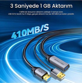 Resim Usb 3.0 Uzatma Kablosu Sinyal Güçlendirici Extender Destekli Usb-a Uzatıcı Kablo 5 Metre Sku: Smg8690010075291 