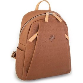 Resim Nas Bag Kadın Sırt Çantası Taba Camel Gofraj Çok Renkli 