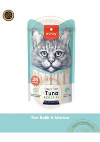 Resim Wanpy Ton-morina Balıklı Krema Kedi Ödülü 25x14gr 