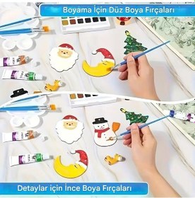 Resim Düz Ve Yuvarlak Fırça Seti, Akrilik, Sulu Boya, Yağlı Boya, Dıy Ç 