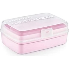 Resim Sylar 12 Bölmeli Çok Amaçlı Takı Toka Kutusu Dikiş Kutusu Kapaklı Organizer Kutusu Bölmeli Kutu 