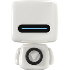 Resim Homyl Mini Robot Kablosuz Bluetooth 5.0 Hoparlör Subwoofer Beyaz 
