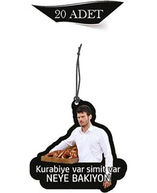 Resim Genel Markalar Kurabiye Var Simit Var Tasarımlı 20'li Oto Kokusu ve Oto Aksesuarı 